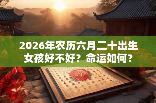 2026年农历六月二十出生女孩好不好？命运如何？