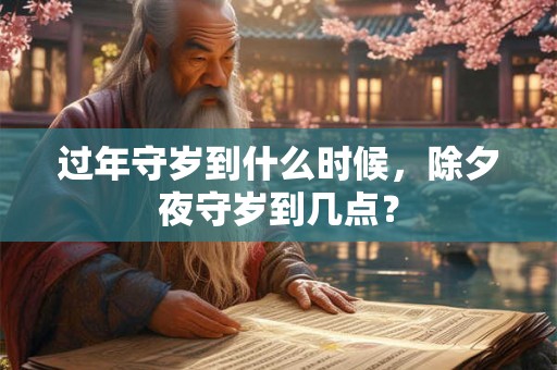 过年守岁到什么时候，除夕夜守岁到几点？