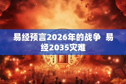 易经预言2026年的战争 易经2035灾难 易经预言2026年的战争 易经2035灾难