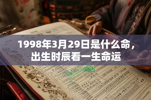 1998年3月29日是什么命，出生时辰看一生命运