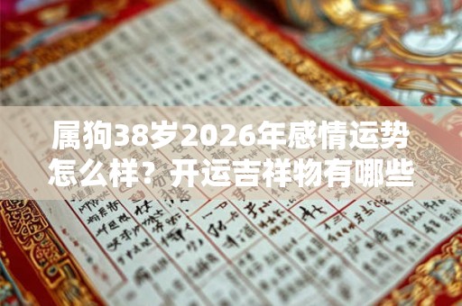 属狗38岁2026年感情运势怎么样?开运吉祥物有哪些? 属狗38岁2026年感情运势怎么样?开运吉祥物有哪些?