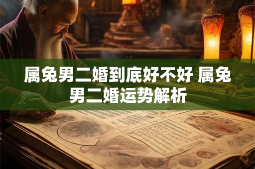 属兔男二婚到底好不好 属兔男二婚运势解析