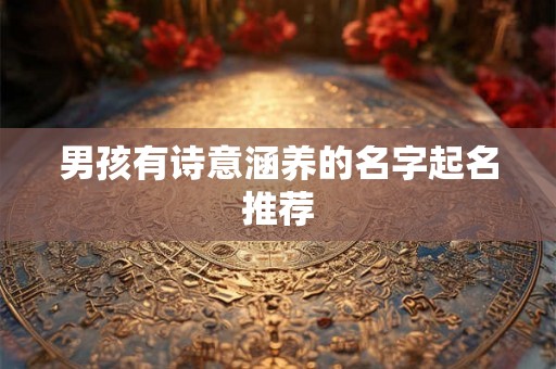 男孩有诗意涵养的名字起名推荐 男孩有诗意涵养的名字起名推荐