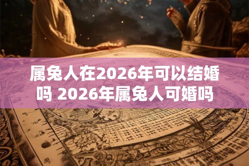属兔人在2026年可以结婚吗 2026年属兔人可婚吗