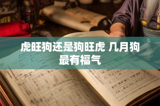 虎旺狗还是狗旺虎 几月狗最有福气