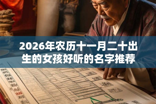 2026年农历十一月二十出生的女孩好听的名字推荐