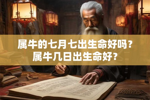 属牛的七月七出生命好吗？属牛几日出生命好？