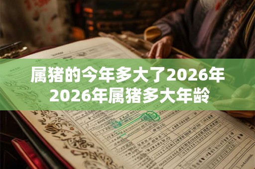 属猪的今年多大了2026年 2026年属猪多大年龄