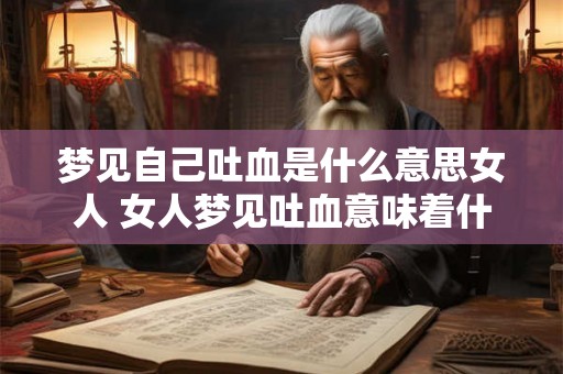 梦见自己吐血是什么意思女人 女人梦见吐血意味着什么 梦见自己吐血是什么意思女人 女人梦见吐血意味着什么