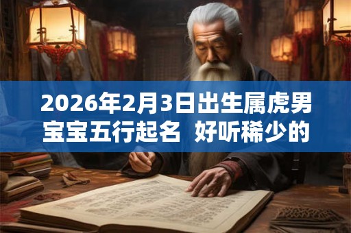 2026年2月3日出生属虎男宝宝五行起名  好听稀少的男宝宝名字