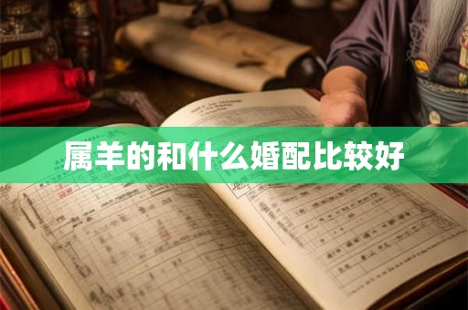 属羊的和什么婚配比较好