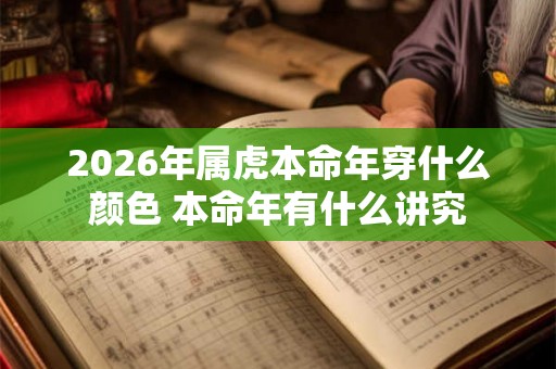 2026年属虎本命年穿什么颜色 本命年有什么讲究