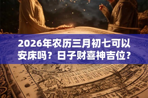 2026年农历三月初七可以安床吗？日子财喜神吉位？