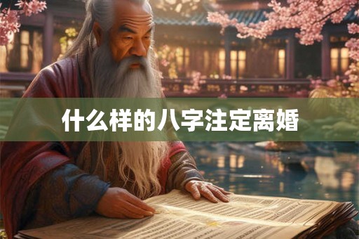 什么样的八字注定离婚
