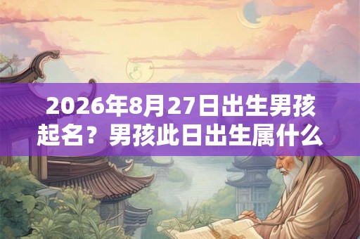 2026年8月27日出生男孩起名？男孩此日出生属什么五行？