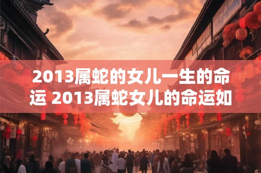 2013属蛇的女儿一生的命运 2013属蛇女儿的命运如何