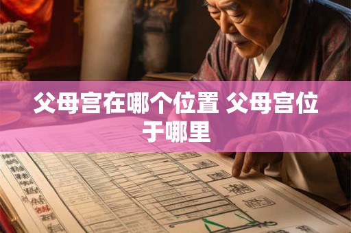 父母宫在哪个位置 父母宫位于哪里