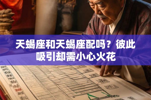天蝎座和天蝎座配吗？彼此吸引却需小心火花