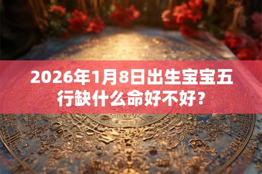 2026年1月8日出生宝宝五行缺什么命好不好？