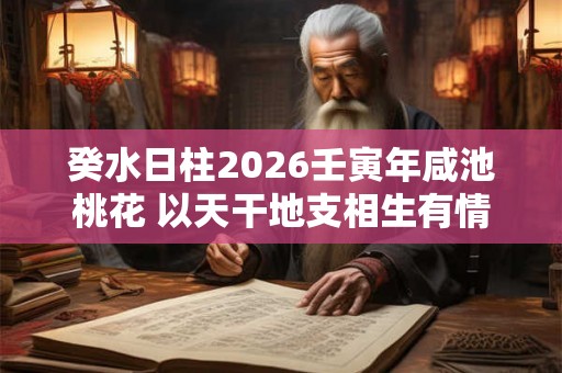 癸水日柱2026壬寅年咸池桃花 以天干地支相生有情 癸水日柱2026壬寅年咸池桃花 以天干地支相生有情