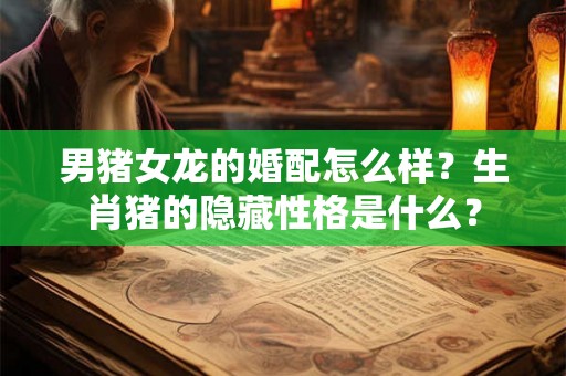 男猪女龙的婚配怎么样？生肖猪的隐藏性格是什么？