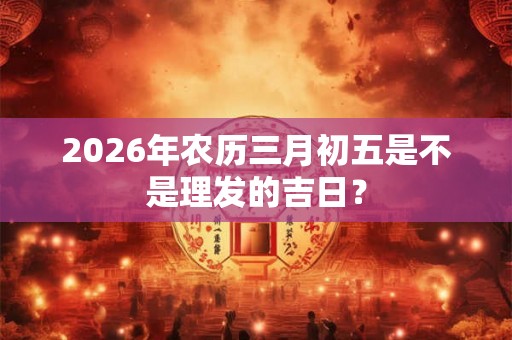 2026年农历三月初五是不是理发的吉日? 2026年农历三月初五是不是理发的吉日?