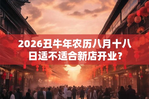 2026丑牛年农历八月十八日适不适合新店开业? 2026丑牛年农历八月十八日适不适合新店开业?
