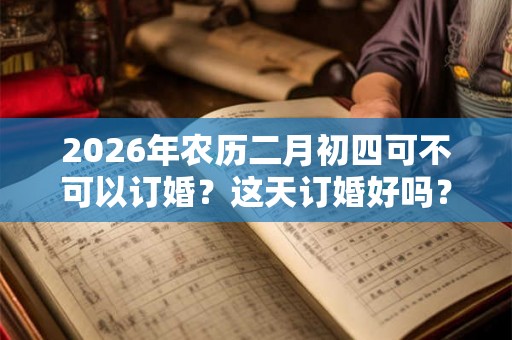 2026年农历二月初四可不可以订婚？这天订婚好吗？
