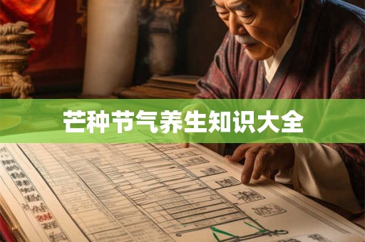 芒种节气养生知识大全 芒种节气养生知识大全