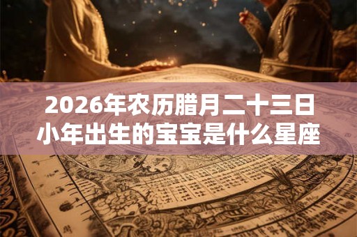 2026年农历腊月二十三日小年出生的宝宝是什么星座的？