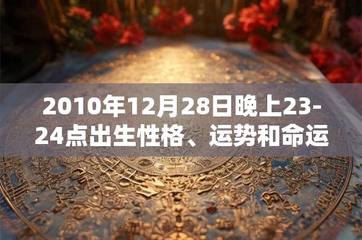 2010年12月28日晚上23-24点出生性格、运势和命运