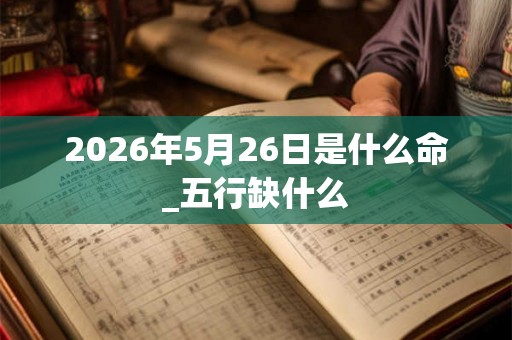 2026年5月26日是什么命_五行缺什么 2026年5月26日是什么命_五行缺什么