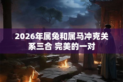 2026年属兔和属马冲克关系三合 完美的一对