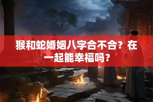 猴和蛇婚姻八字合不合？在一起能幸福吗？