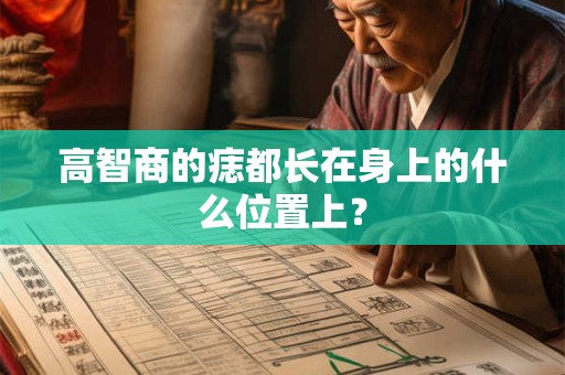 高智商的痣都长在身上的什么位置上？
