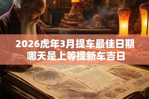 2026虎年3月提车最佳日期 哪天是上等提新车吉日