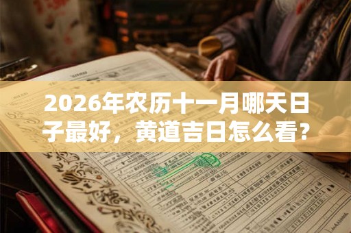 2026年农历十一月哪天日子最好，黄道吉日怎么看？