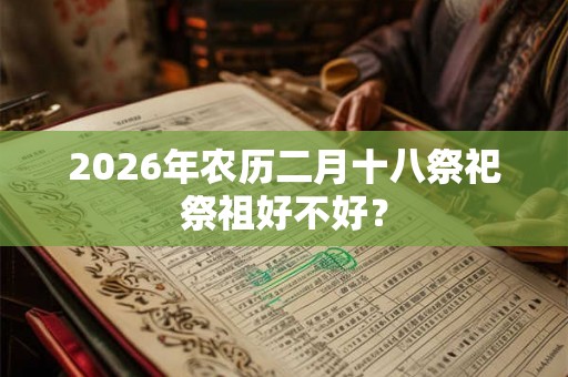 2026年农历二月十八祭祀祭祖好不好？
