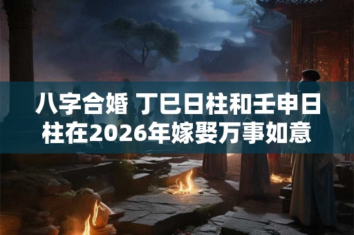 八字合婚 丁巳日柱和壬申日柱在2026年嫁娶万事如意 八字合婚 丁巳日柱和壬申日柱在2026年嫁娶万事如意