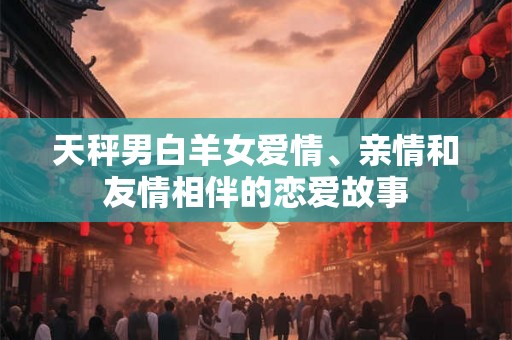 天秤男白羊女爱情、亲情和友情相伴的恋爱故事