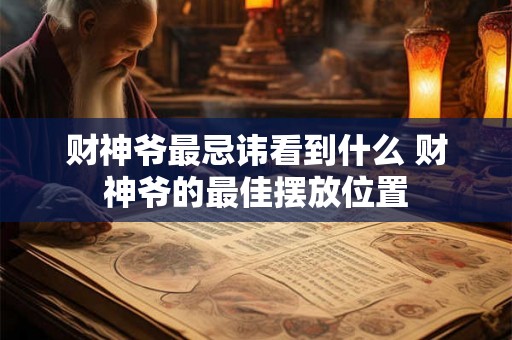 财神爷最忌讳看到什么 财神爷的最佳摆放位置