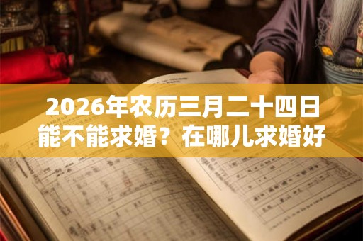 2026年农历三月二十四日能不能求婚？在哪儿求婚好