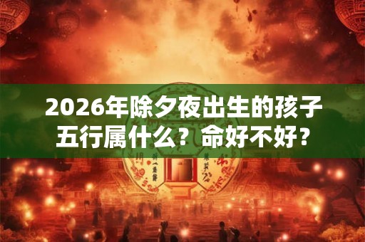 2026年除夕夜出生的孩子五行属什么？命好不好？
