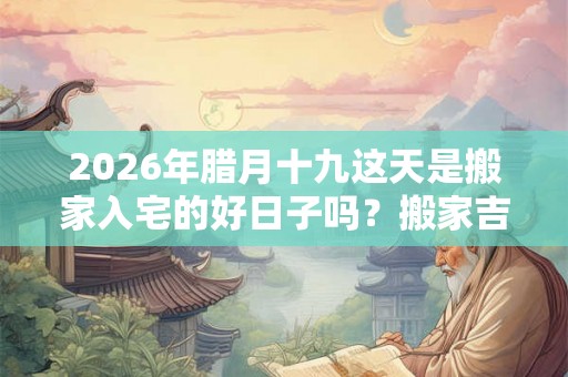 2026年腊月十九这天是搬家入宅的好日子吗?搬家吉日怎么看? 2026年腊月十九这天是搬家入宅的好日子吗?搬家吉日怎么看?