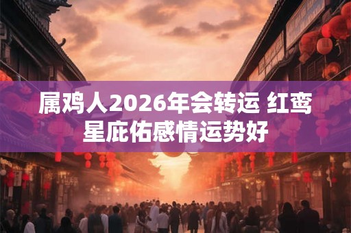 属鸡人2026年会转运 红鸾星庇佑感情运势好 属鸡人2026年会转运 红鸾星庇佑感情运势好
