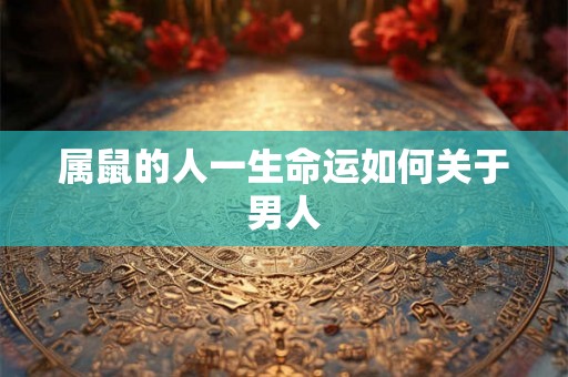 属鼠的人一生命运如何关于男人 属鼠的人一生命运如何关于男人