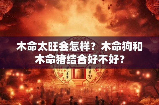 木命太旺会怎样？木命狗和木命猪结合好不好？