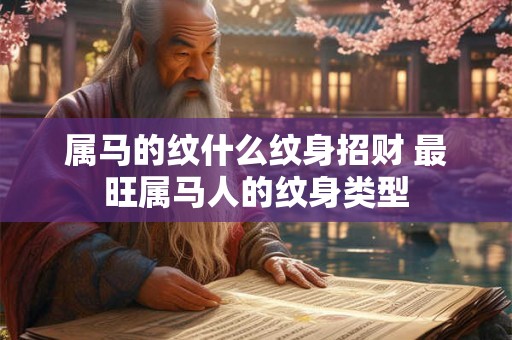 属马的纹什么纹身招财 最旺属马人的纹身类型