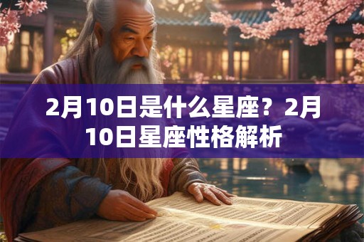 2月10日是什么星座？2月10日星座性格解析