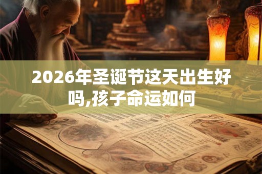 2026年圣诞节这天出生好吗,孩子命运如何